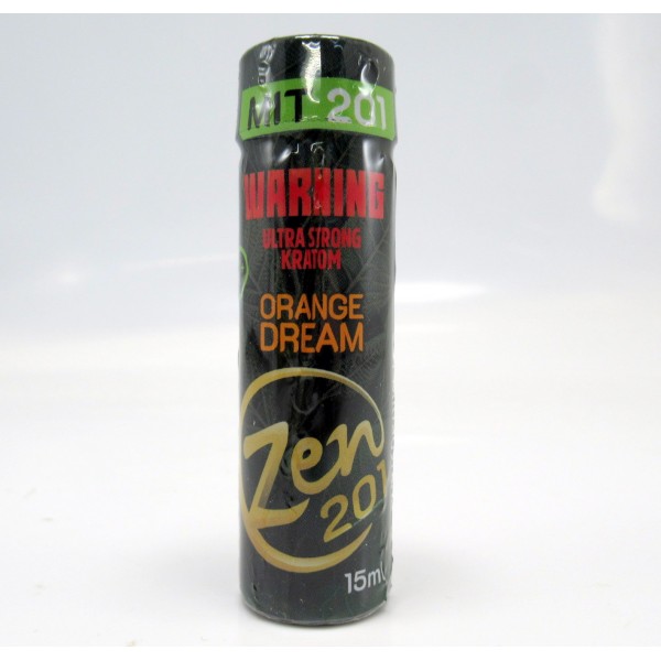 Zen 201 Ultra Premium Extract Shot (Orange Dream)(201-MIT)(15ml)(1) WARNING- ULTRA STRONG KRATOM